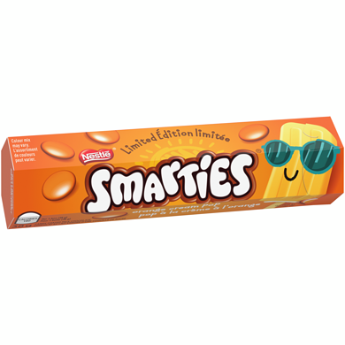 Smarties Orange Cream Pop (Box Of 24)