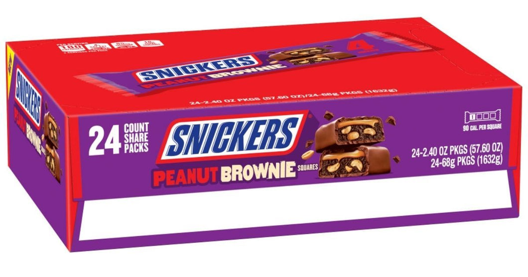 Snickers Peanut Brownie Chocolate (Box Of 24)