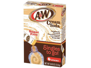 A&W Cream Soda Singles To Go 6 Count