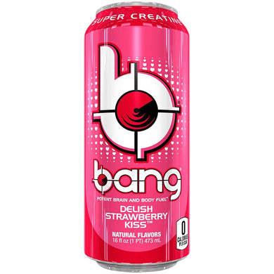 Delish Strawberry Kiss Bang Energy Drink