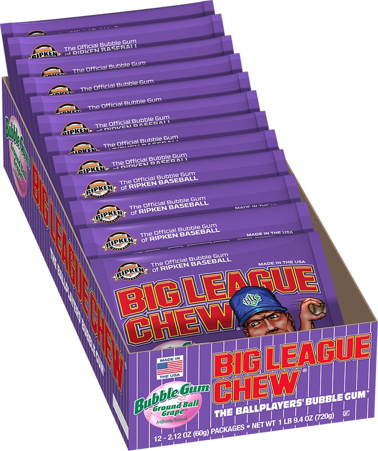 Big League Chew Grape (Pack Of 12)