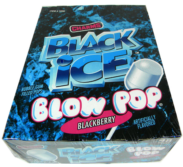 Black Ice Blow Pops (48 Count)