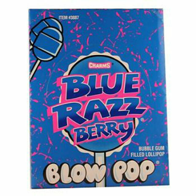 Blue Razz Berry Blow Pops (48 Count)