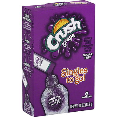 Crush Grape Singles To Go 6 Count
