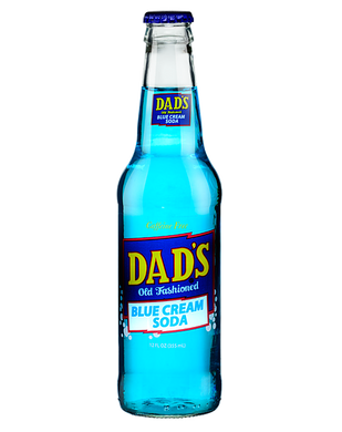 Dads Blue Cream Soda (Glass Bottle)