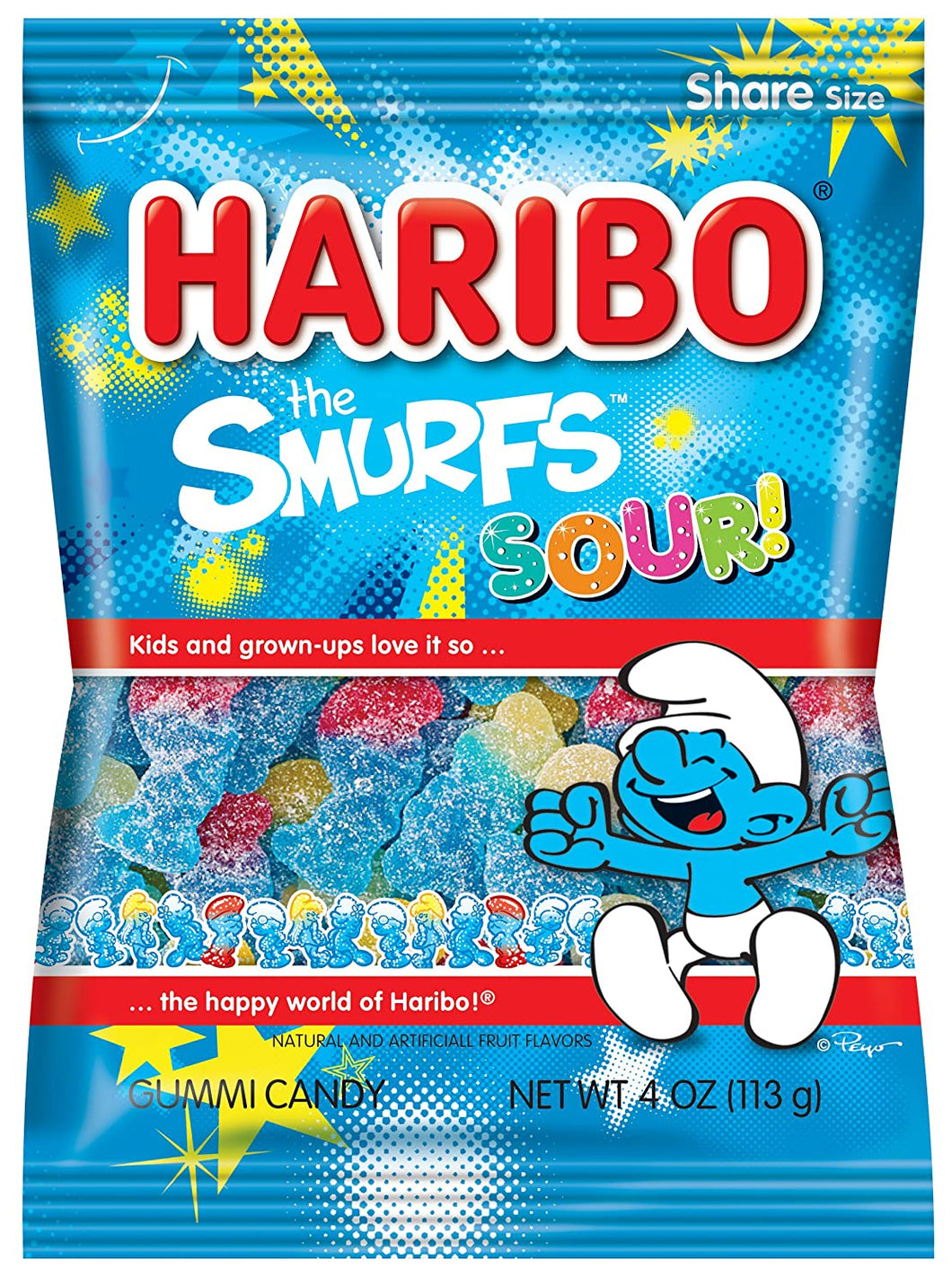 Haribo Sour Smurf Gummies