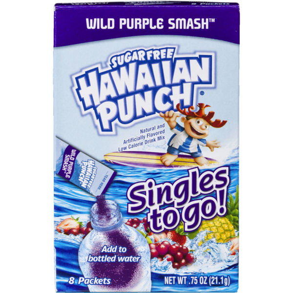 Hawaiian Punch Wild Purple Smash Singles To Go 6 Count