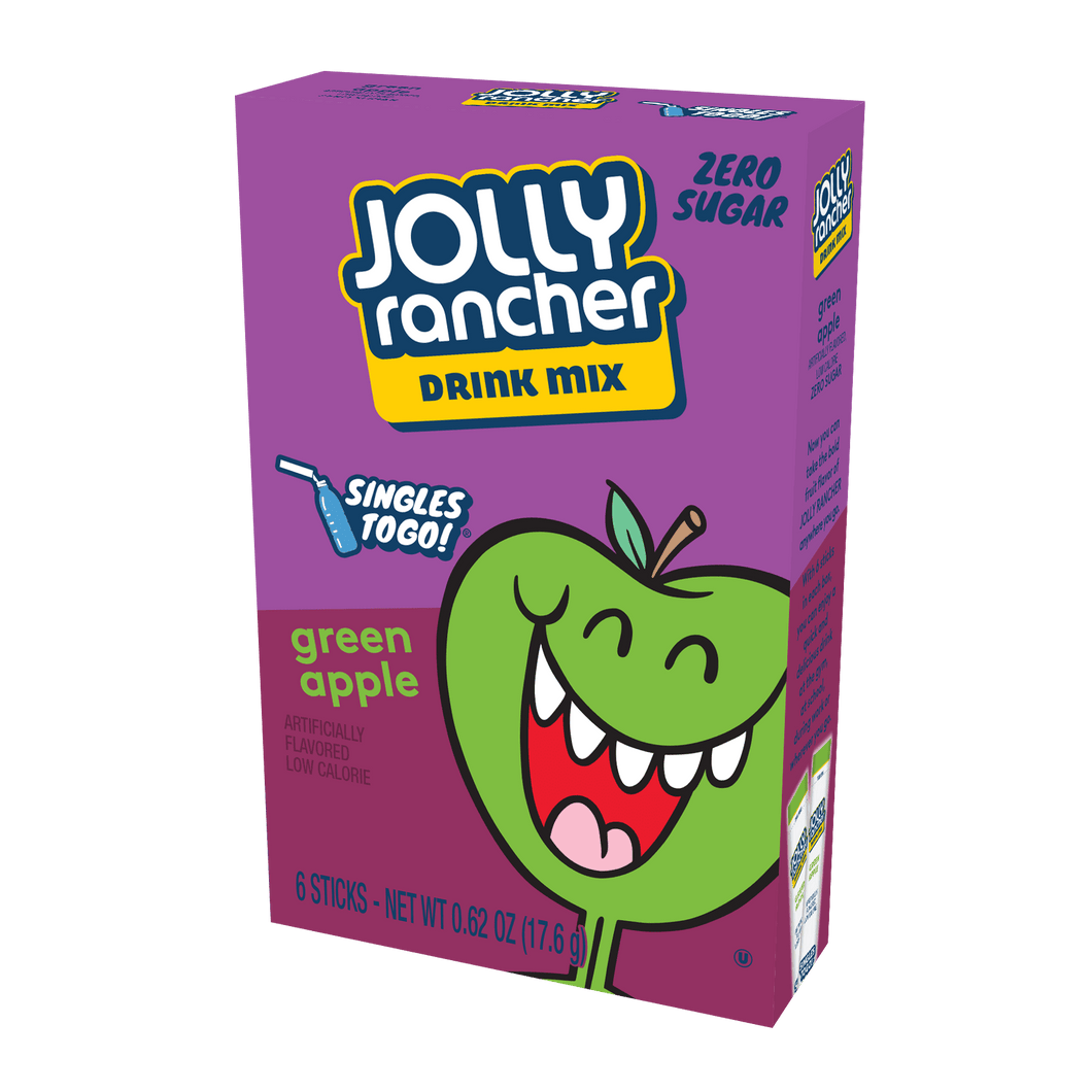 Jolly Rancher Green Apple Singles To Go 6 Count