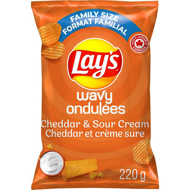 Lays Wavy Cheddar And Sour Cream