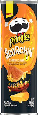 Scorchin Cheddar Pringles