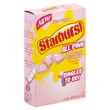 Starburst All Pink Strawberry Singles To Go 6 Count