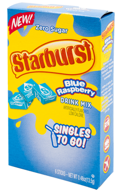 Starburst Blue Raspberry Singles To Go 6 Count
