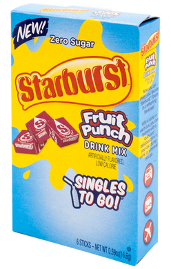 Starburst Fruit Punch Singles To Go 6 Count
