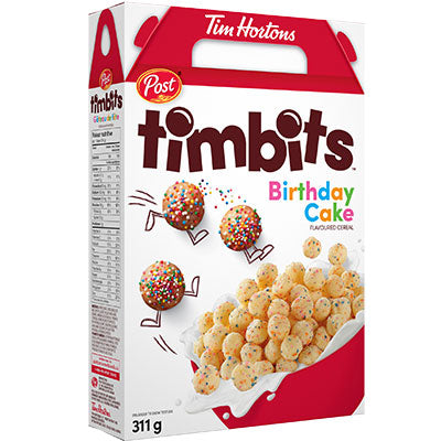 Timbits Birthday Cake Cereal
